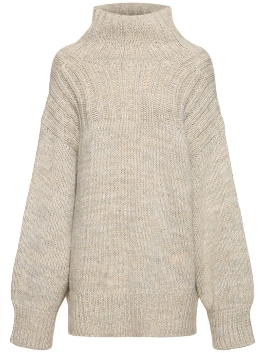 Soeur   Basque wool blend turtleneck sweater 