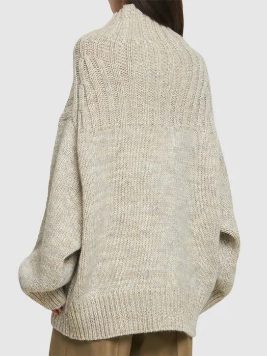 Soeur   Basque wool blend turtleneck sweater 