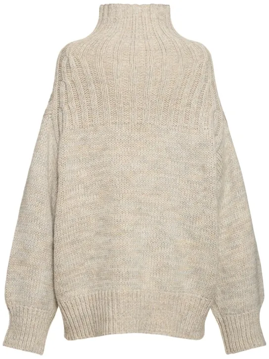 Soeur   Basque wool blend turtleneck sweater 