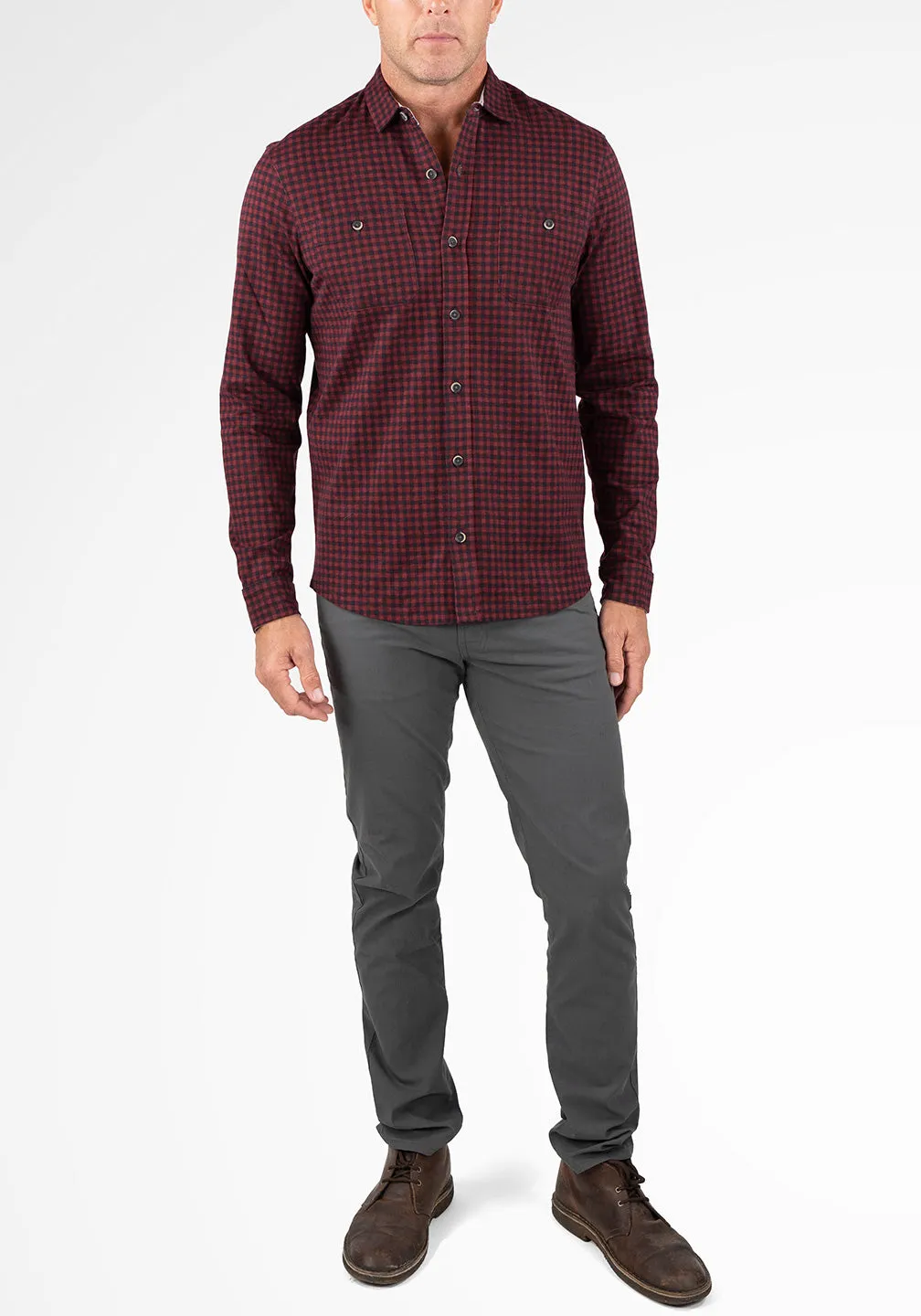 Softest Brushed Jersey Slim-Fit Work Shirt