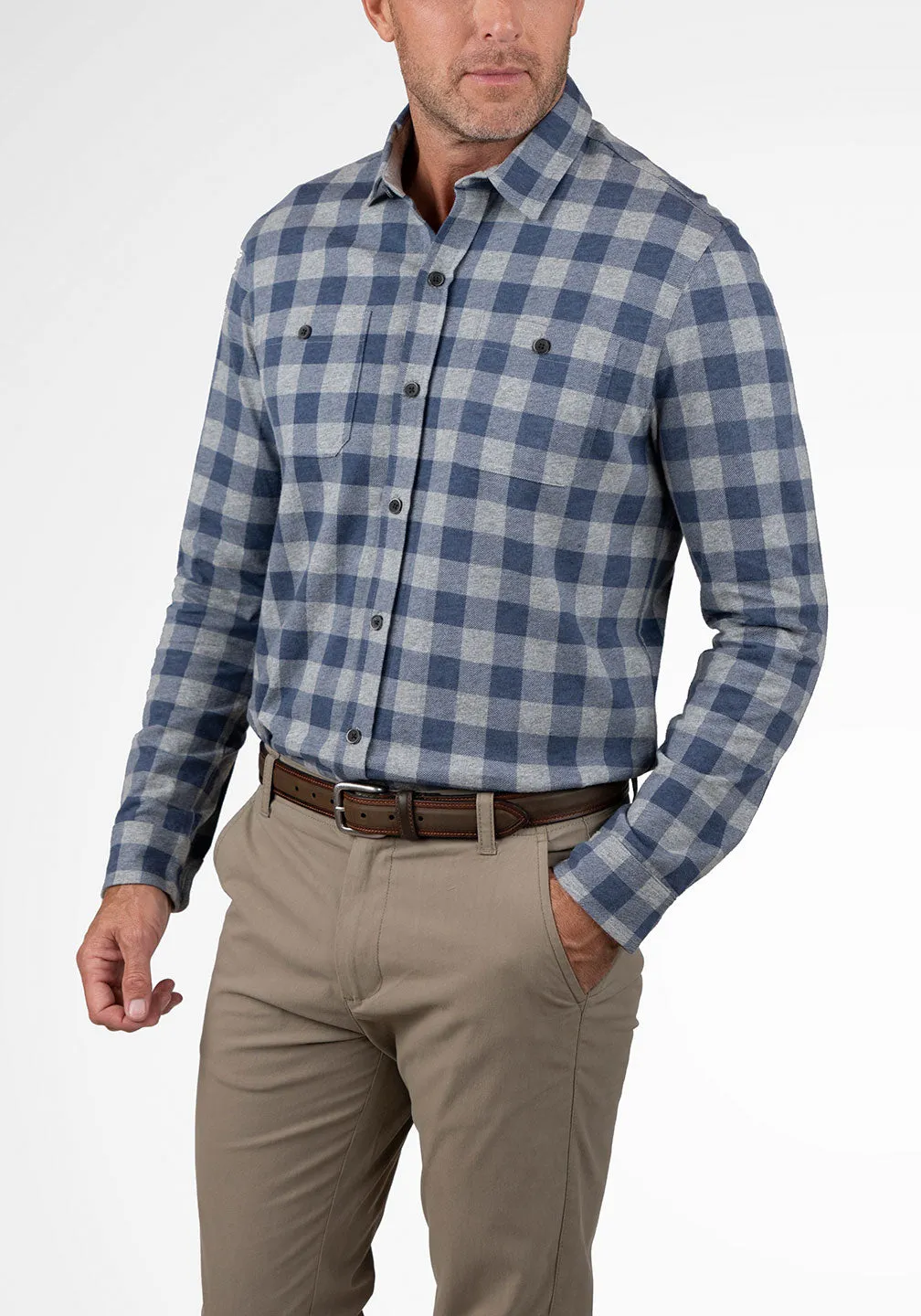 Softest Brushed Jersey Slim-Fit Work Shirt