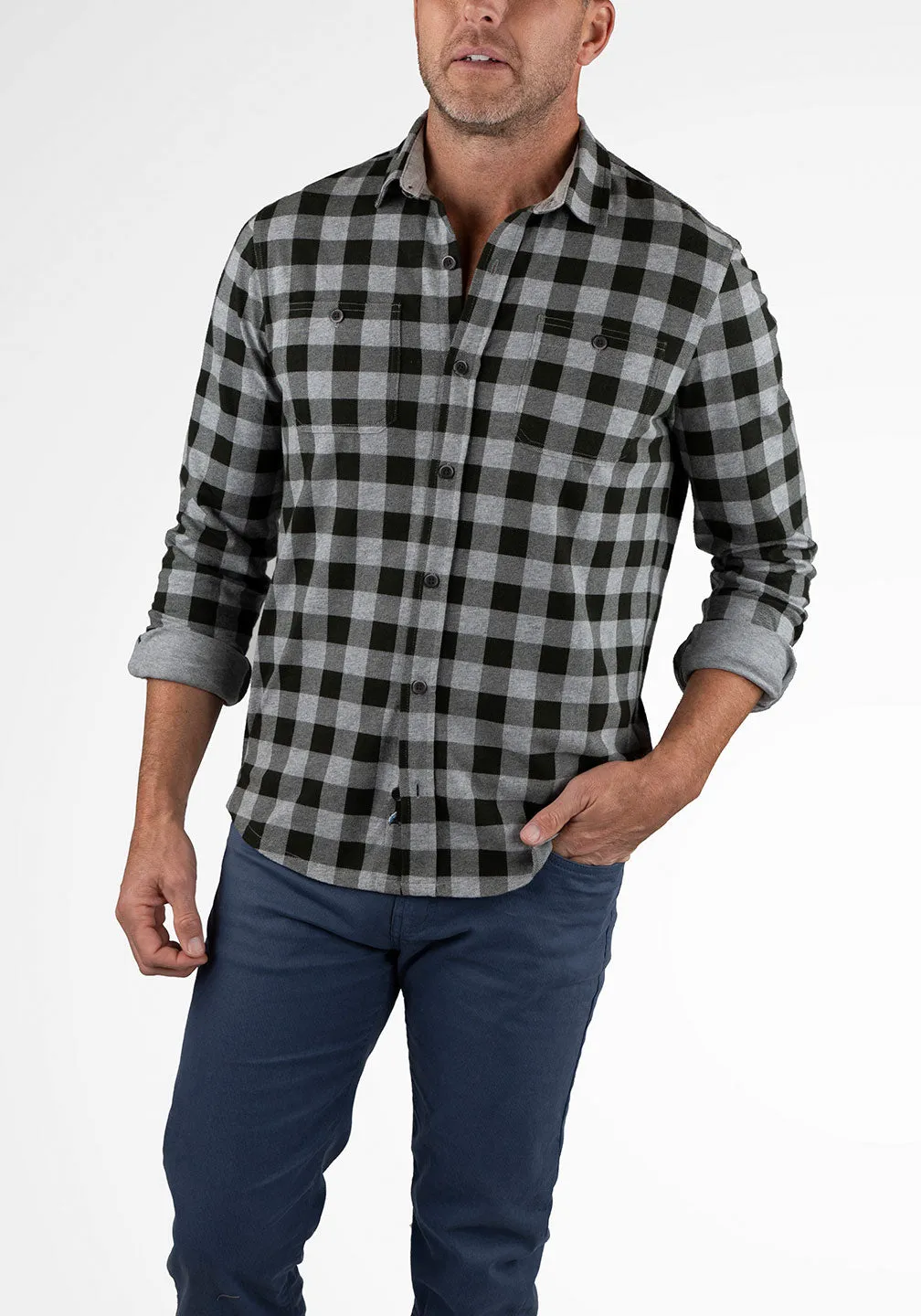 Softest Brushed Jersey Slim-Fit Work Shirt