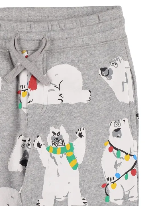 Stella McCartney Kids   Bear print organic cotton sweatpants 