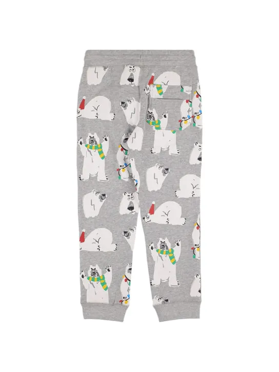 Stella McCartney Kids   Bear print organic cotton sweatpants 