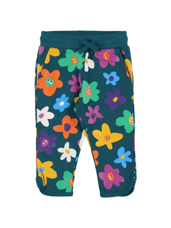 Stella McCartney Kids   Printed organic cotton sweatpants 