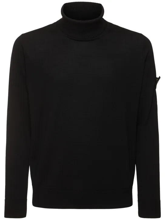 Stone Island   Virgin wool turtleneck sweater 