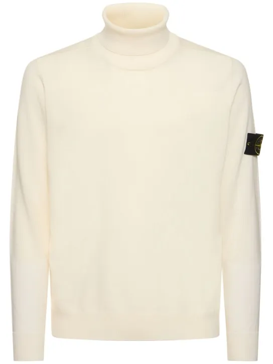 Stone Island   Virgin wool turtleneck sweater 