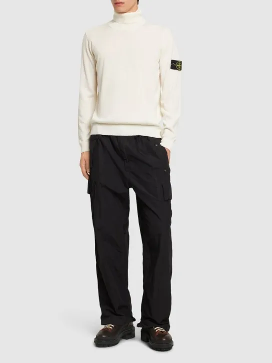 Stone Island   Virgin wool turtleneck sweater 