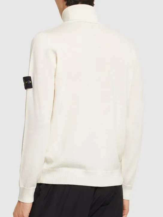 Stone Island   Virgin wool turtleneck sweater 