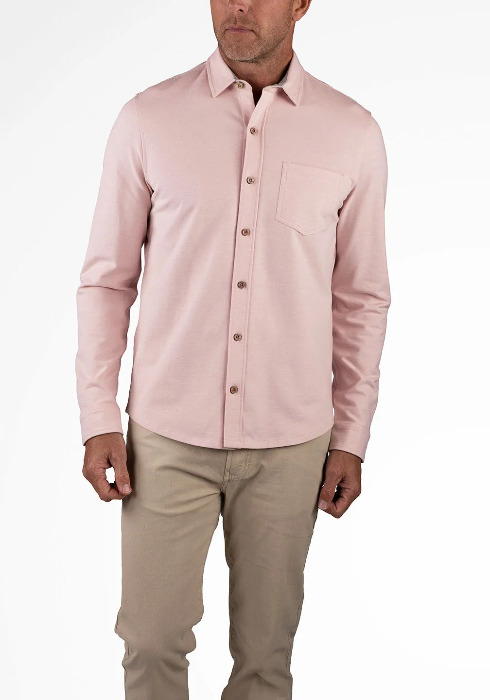 Stretch Birdseye Pique Slim-Fit Knit Shirt