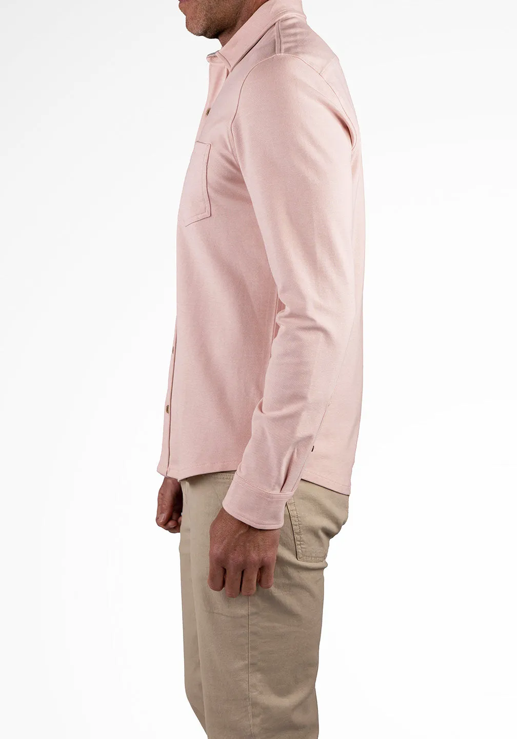 Stretch Birdseye Pique Slim-Fit Knit Shirt