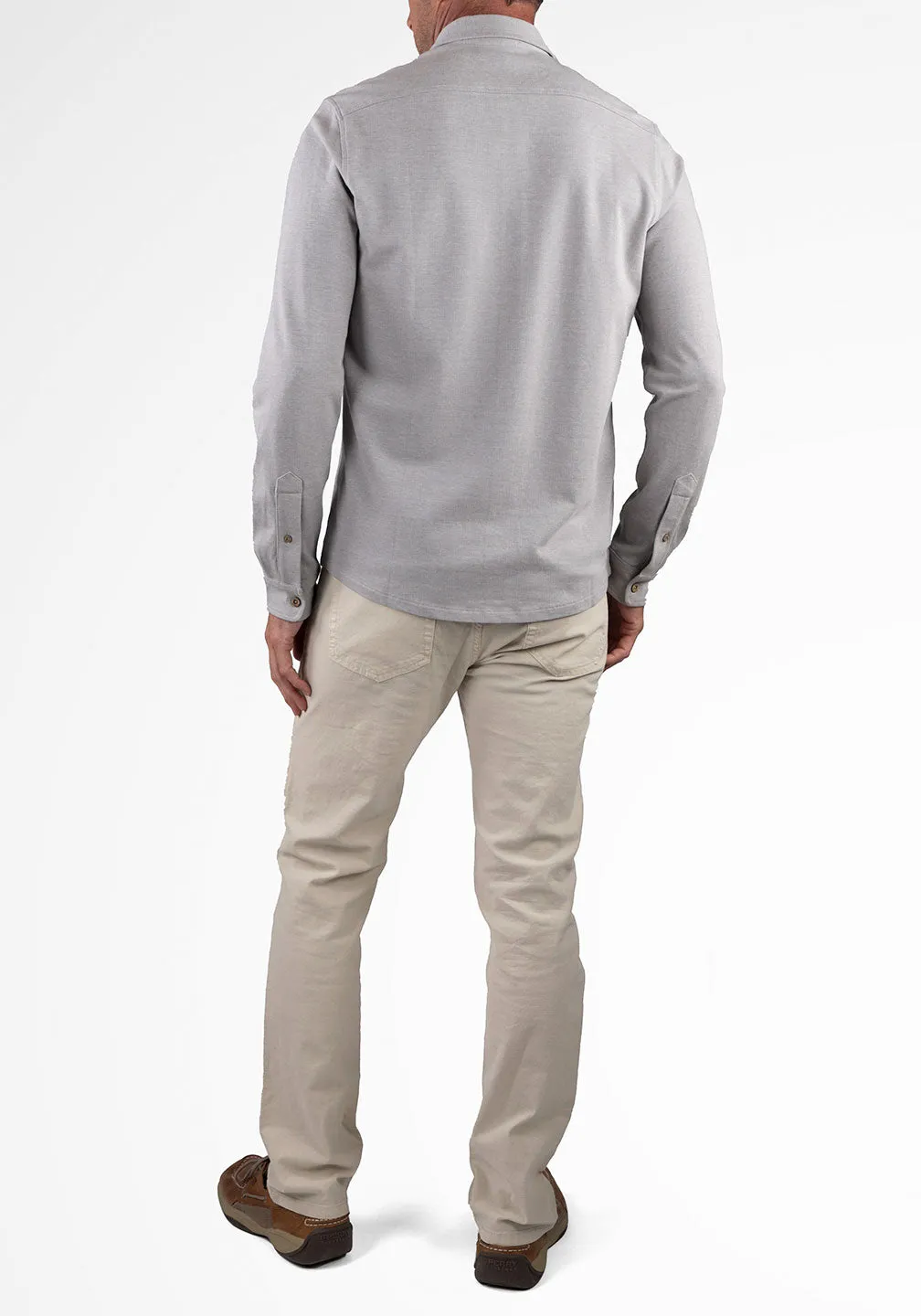 Stretch Birdseye Pique Slim-Fit Knit Shirt