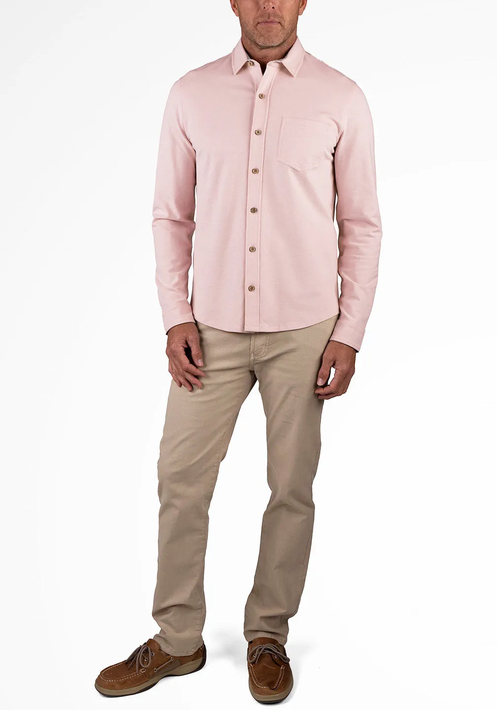 Stretch Birdseye Pique Slim-Fit Knit Shirt