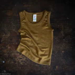 Swift Top - Merino Wool & Silk - Deep Ochre