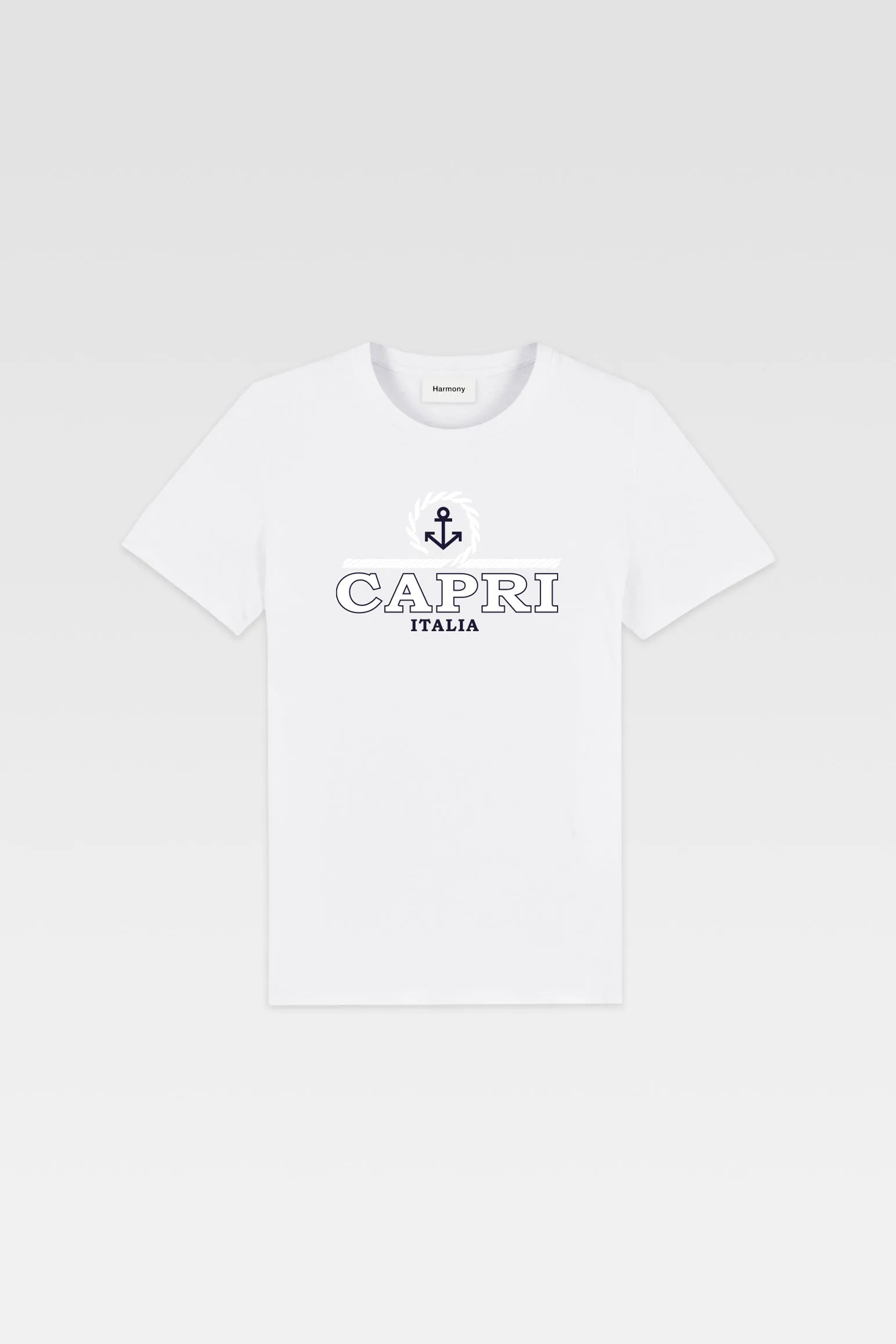 T-Shirt Capri Anchor - White - Cotton Jersey