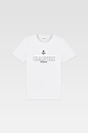 T-Shirt Capri Anchor - White - Cotton Jersey