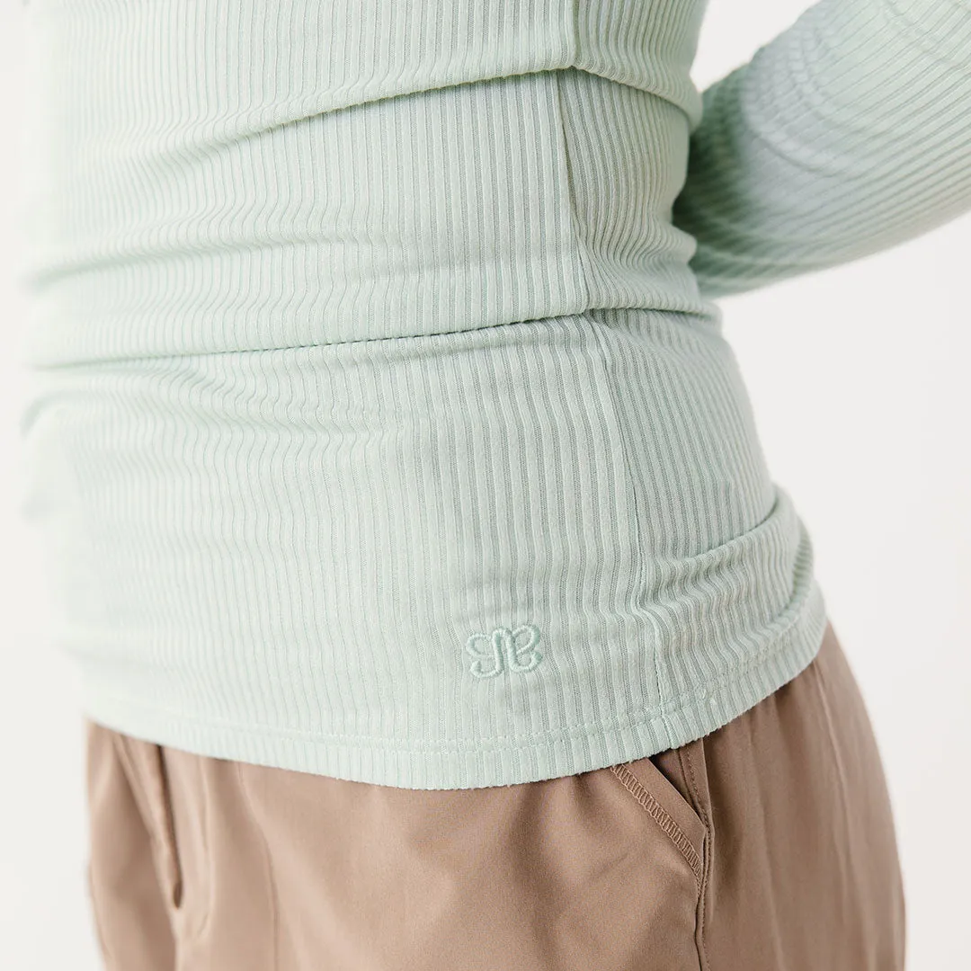 Tessa Long Sleeve, Mint Ice