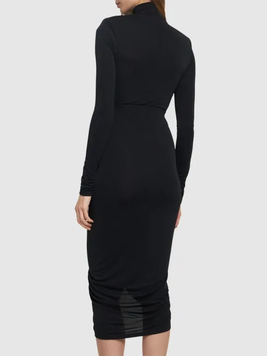 The Andamane   Kim stretch jersey cutout midi dress 