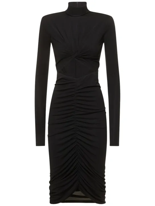 The Andamane   Kim stretch jersey cutout midi dress 