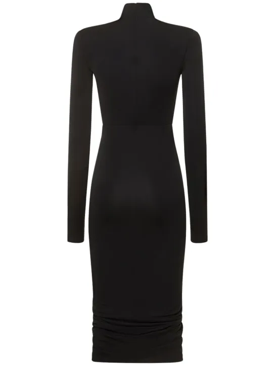 The Andamane   Kim stretch jersey cutout midi dress 