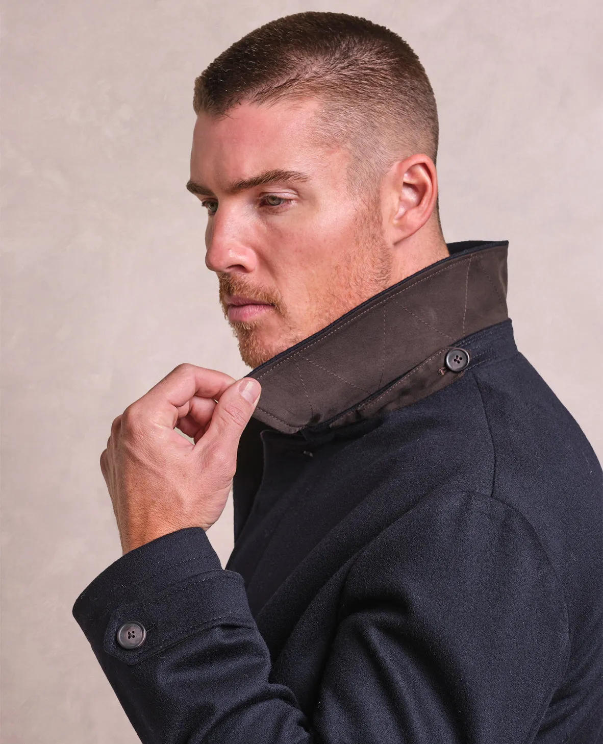 The Lincoln - Italian Car Coat - Navy