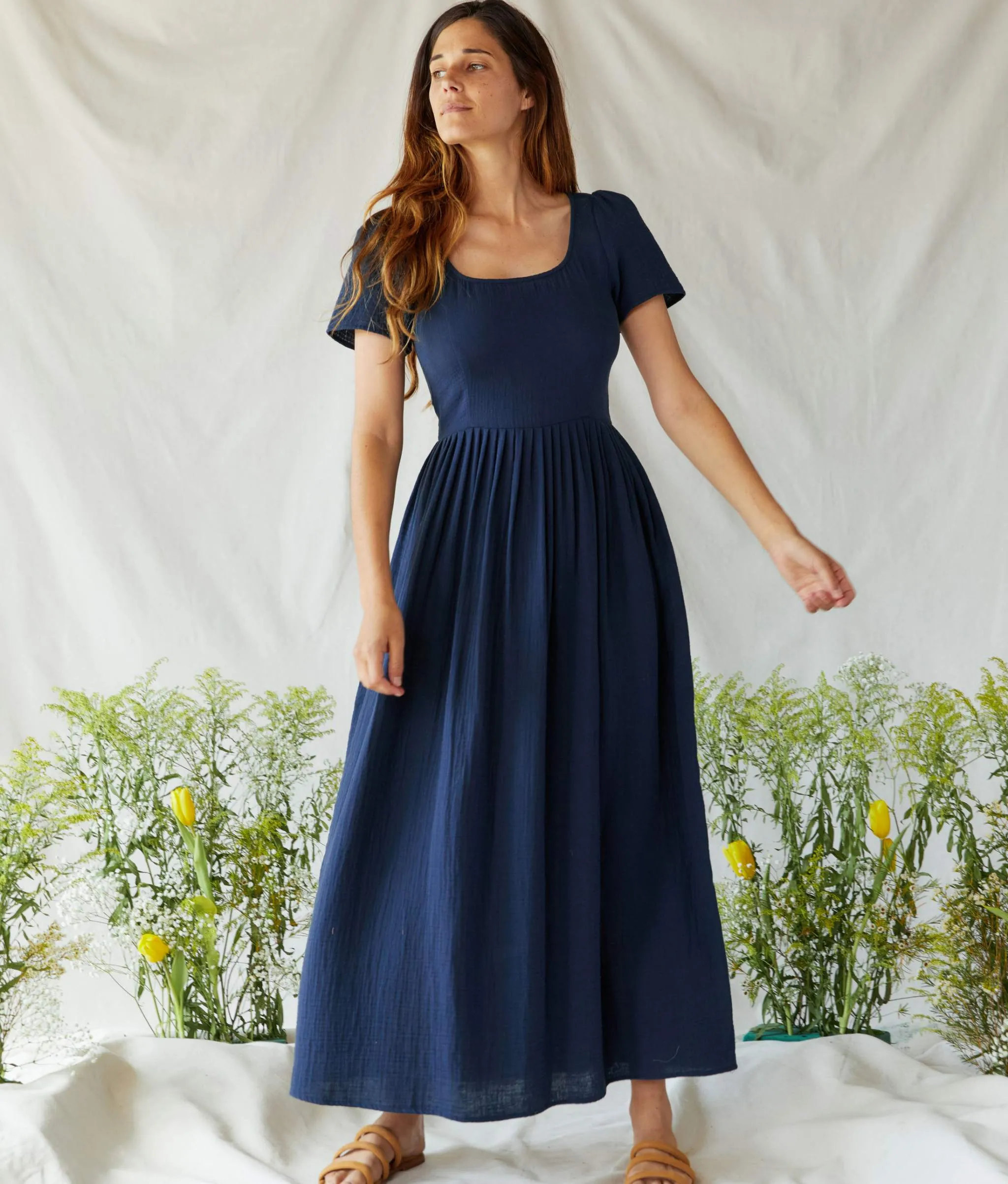 The Scarlet Dress | Navy Gauze