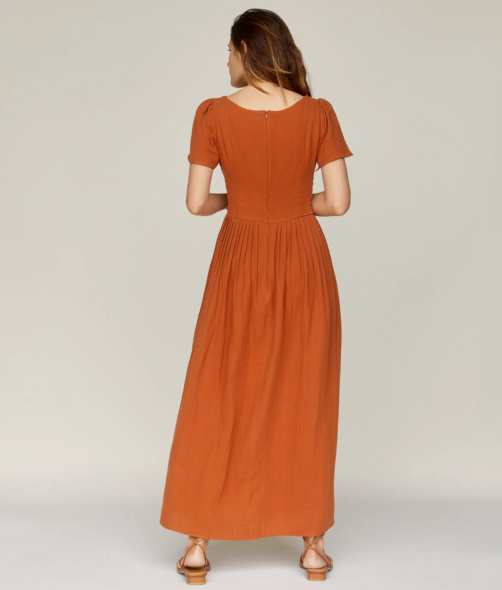 The Scarlet Dress | Rust Gauze