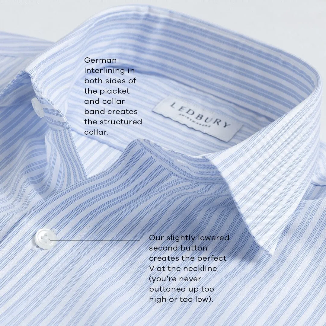 The Weathered Blue Seddon Cotton Cashmere Custom Shirt