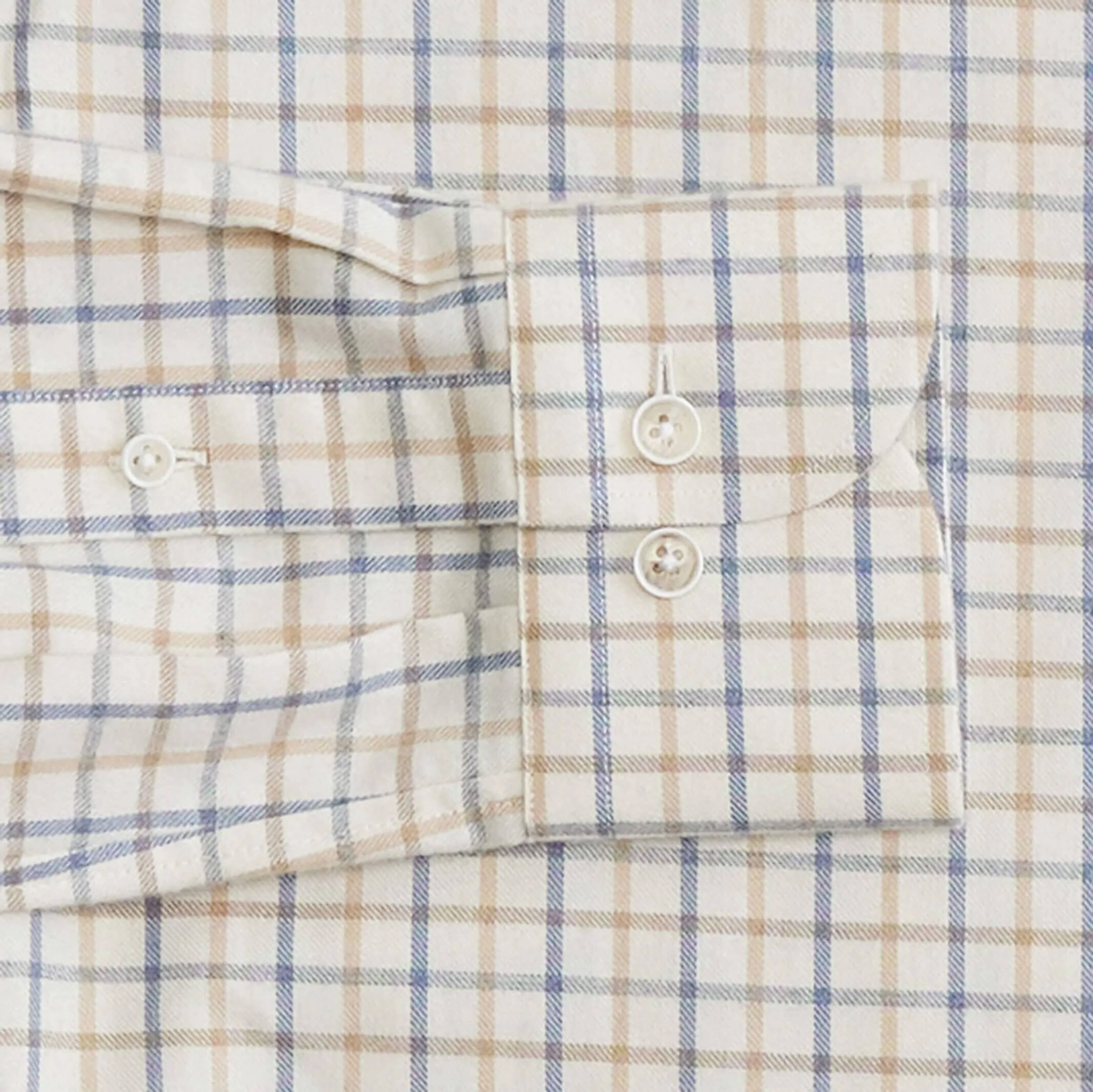 The Weathered Blue Seddon Cotton Cashmere Custom Shirt