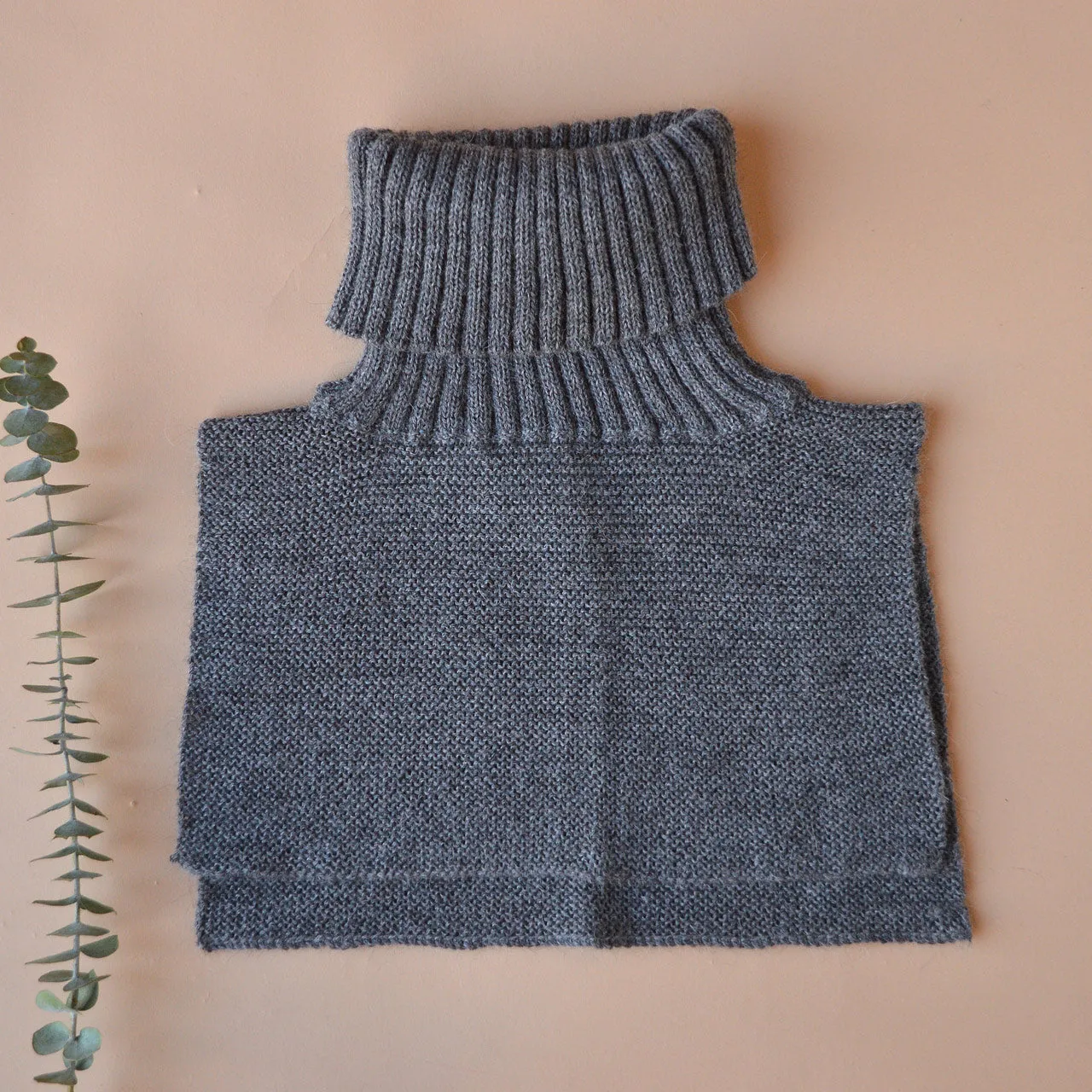 Turtle Neck & Chest Warmer in Baby Alpaca (Adults)