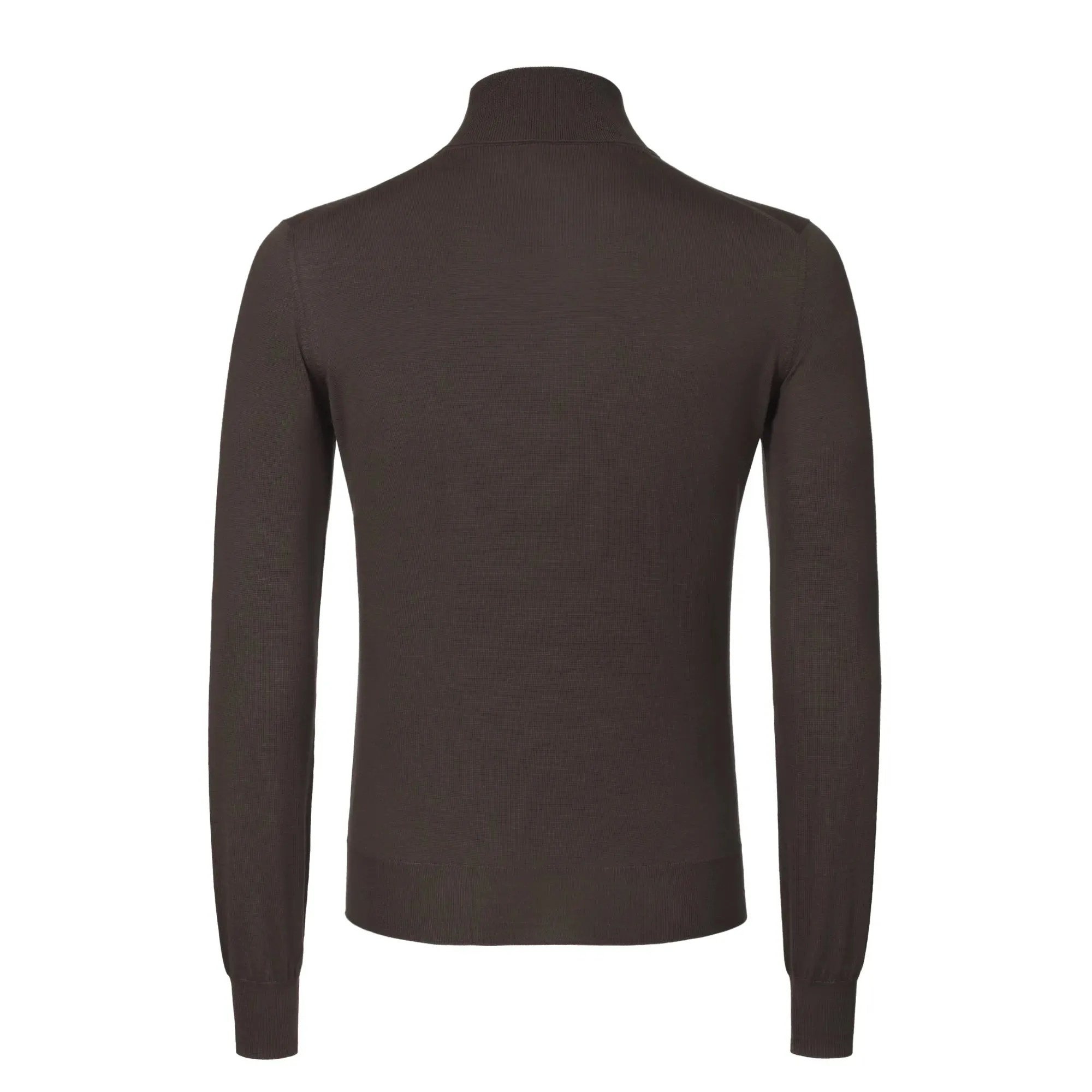 Turtleneck Cashmere Sweater in Brown