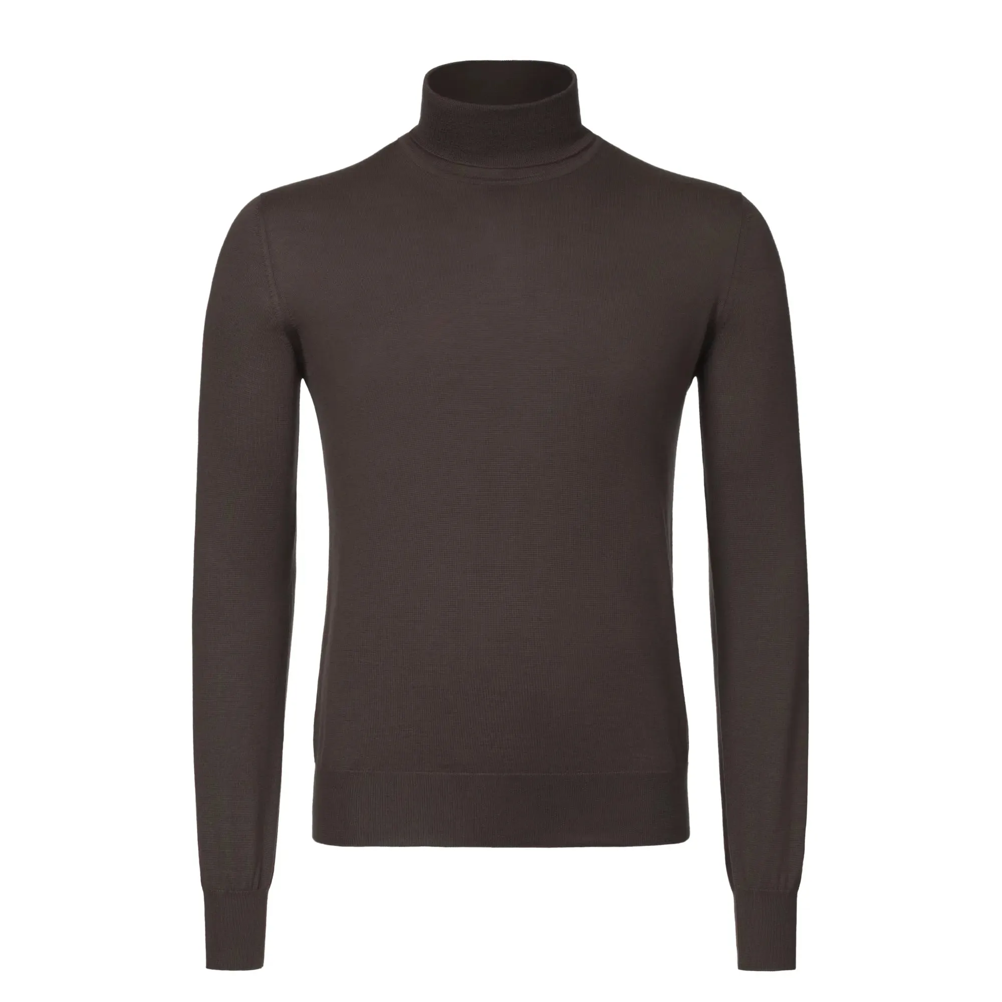 Turtleneck Cashmere Sweater in Brown