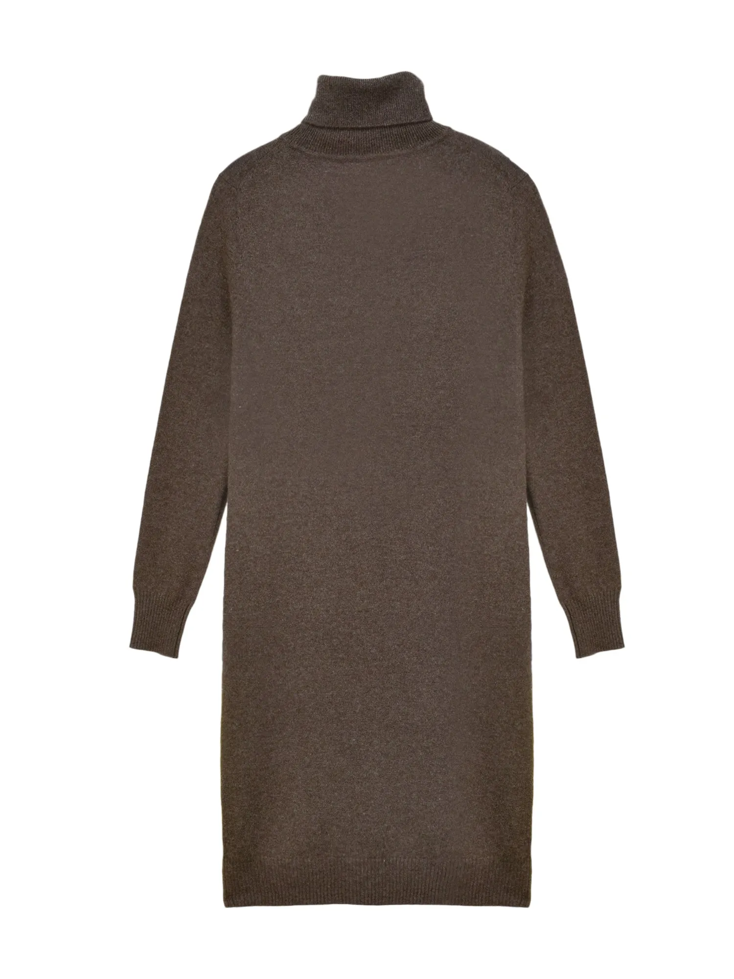 Turtleneck Dress_Cocoa Brown