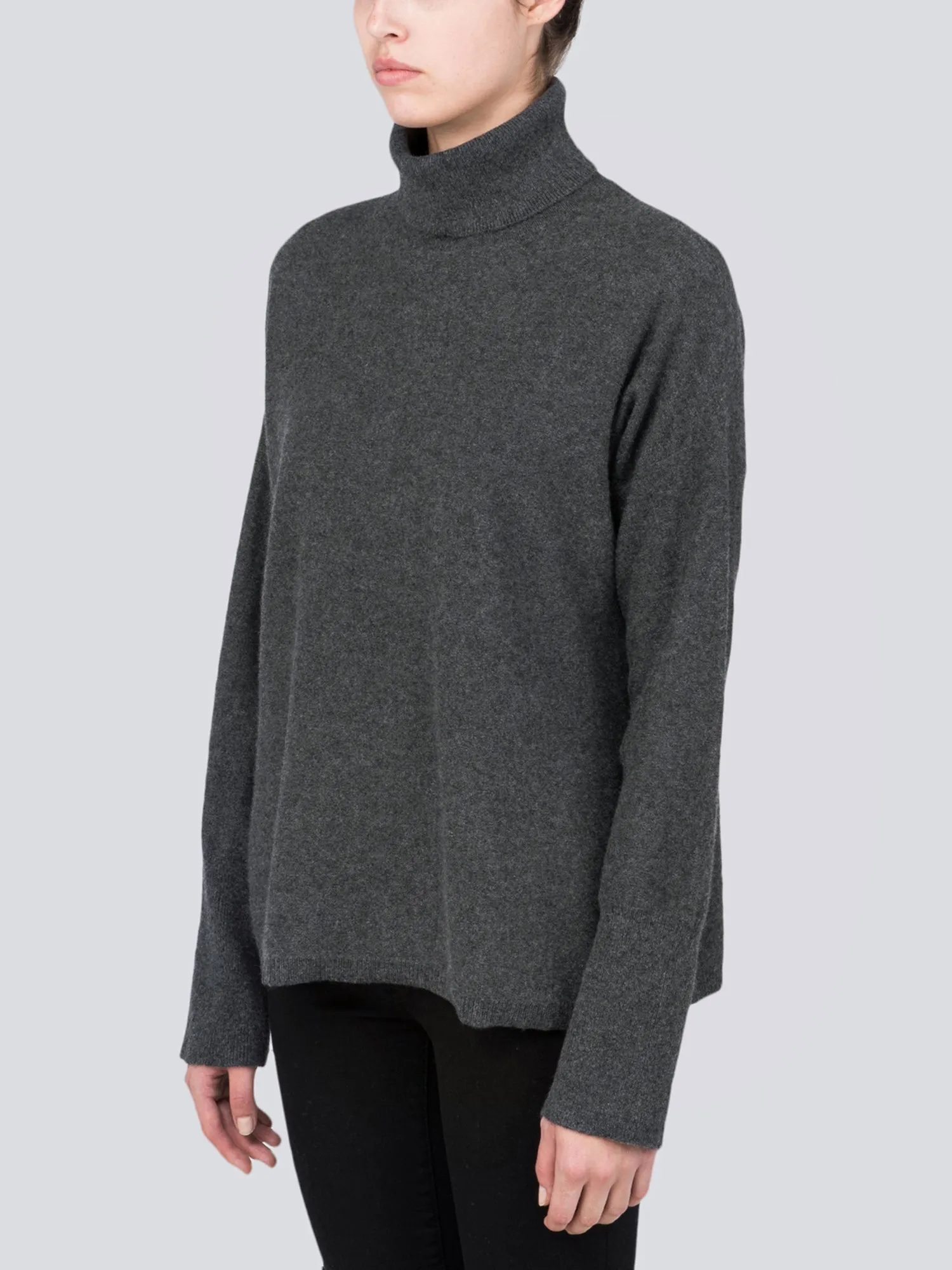 Turtleneck Loosefit Tunic_Graphite