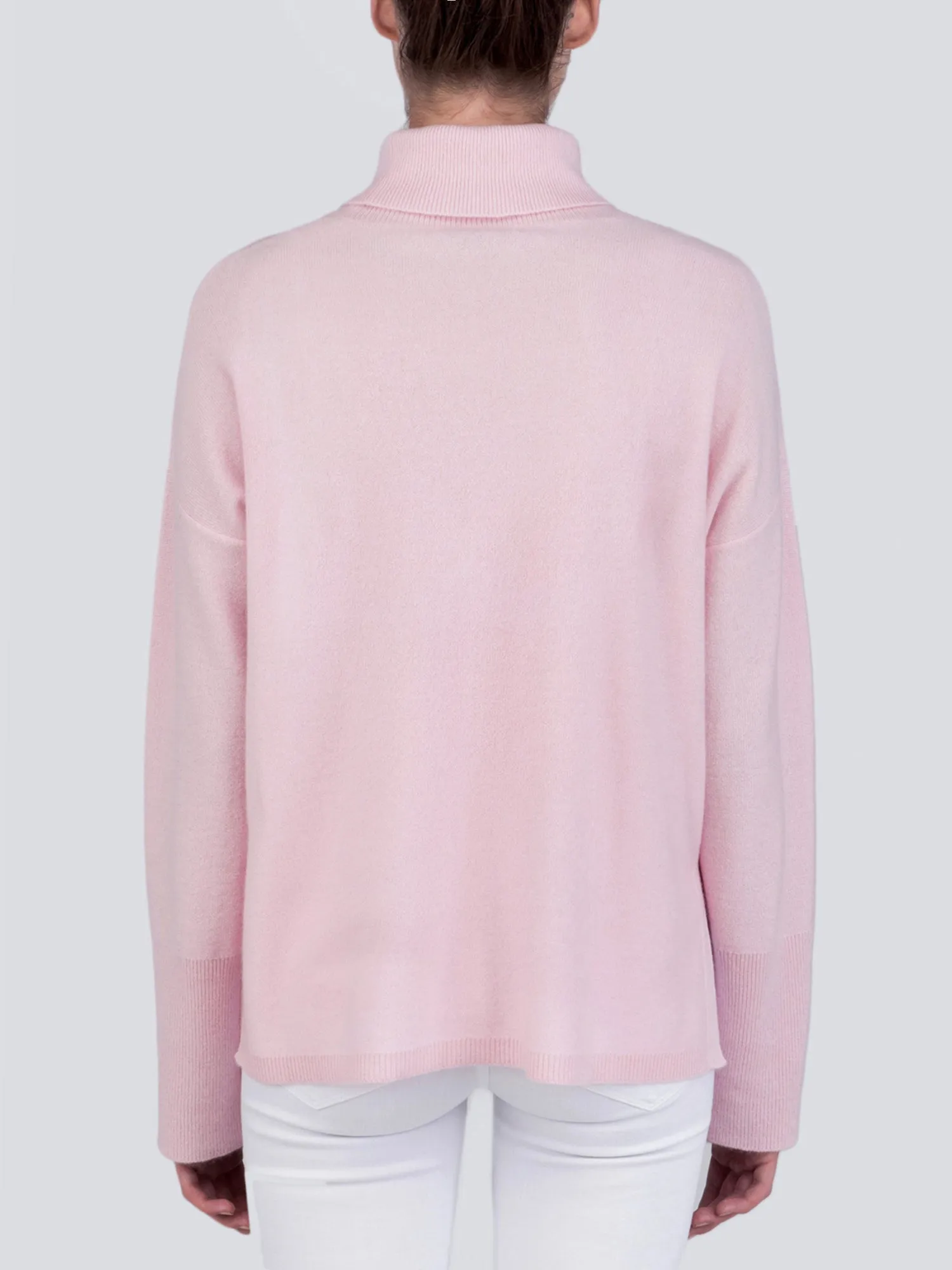 Turtleneck Loosefit Tunic_Pink