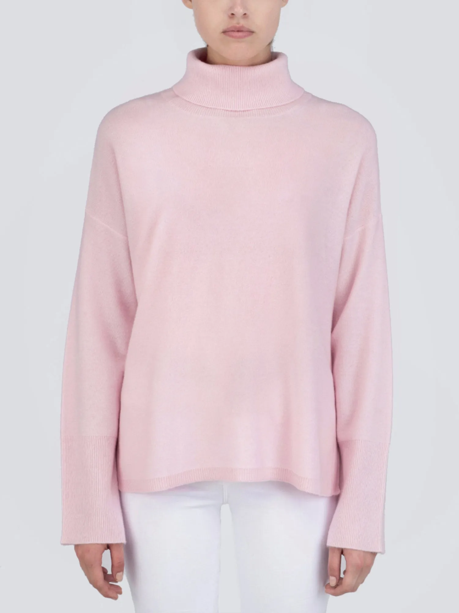 Turtleneck Loosefit Tunic_Pink