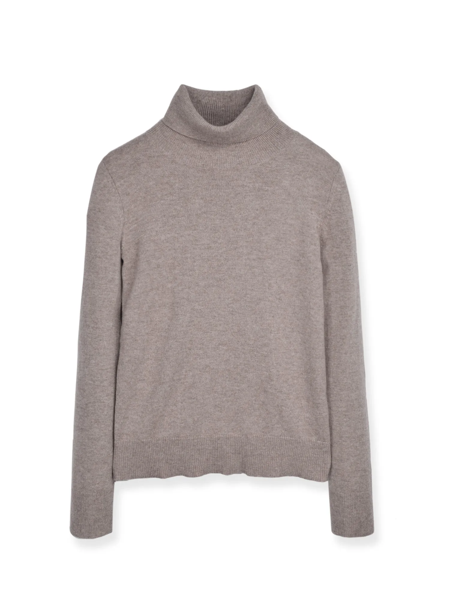 Turtleneck Slimfit Sweater_Beige