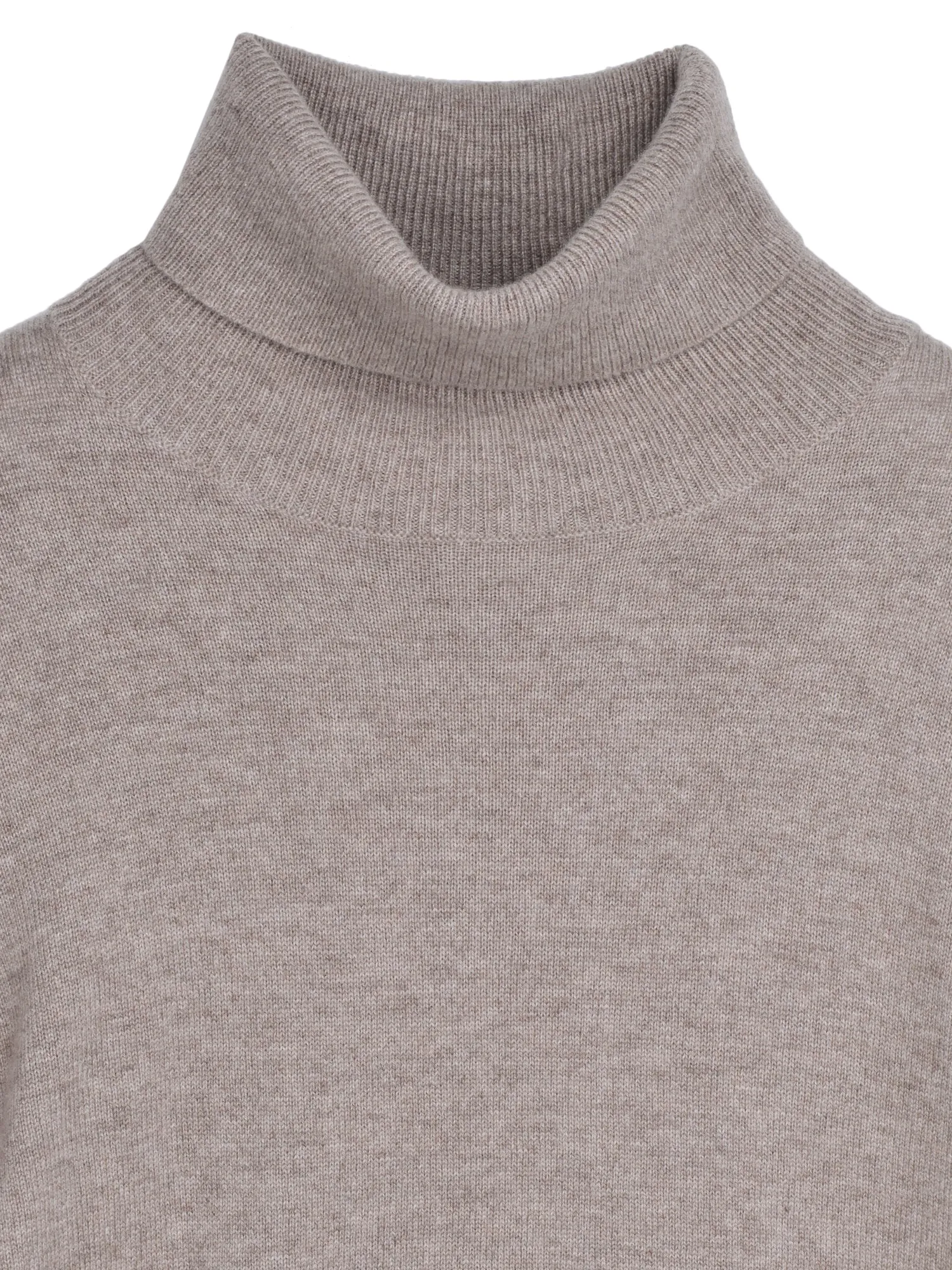 Turtleneck Slimfit Sweater_Beige