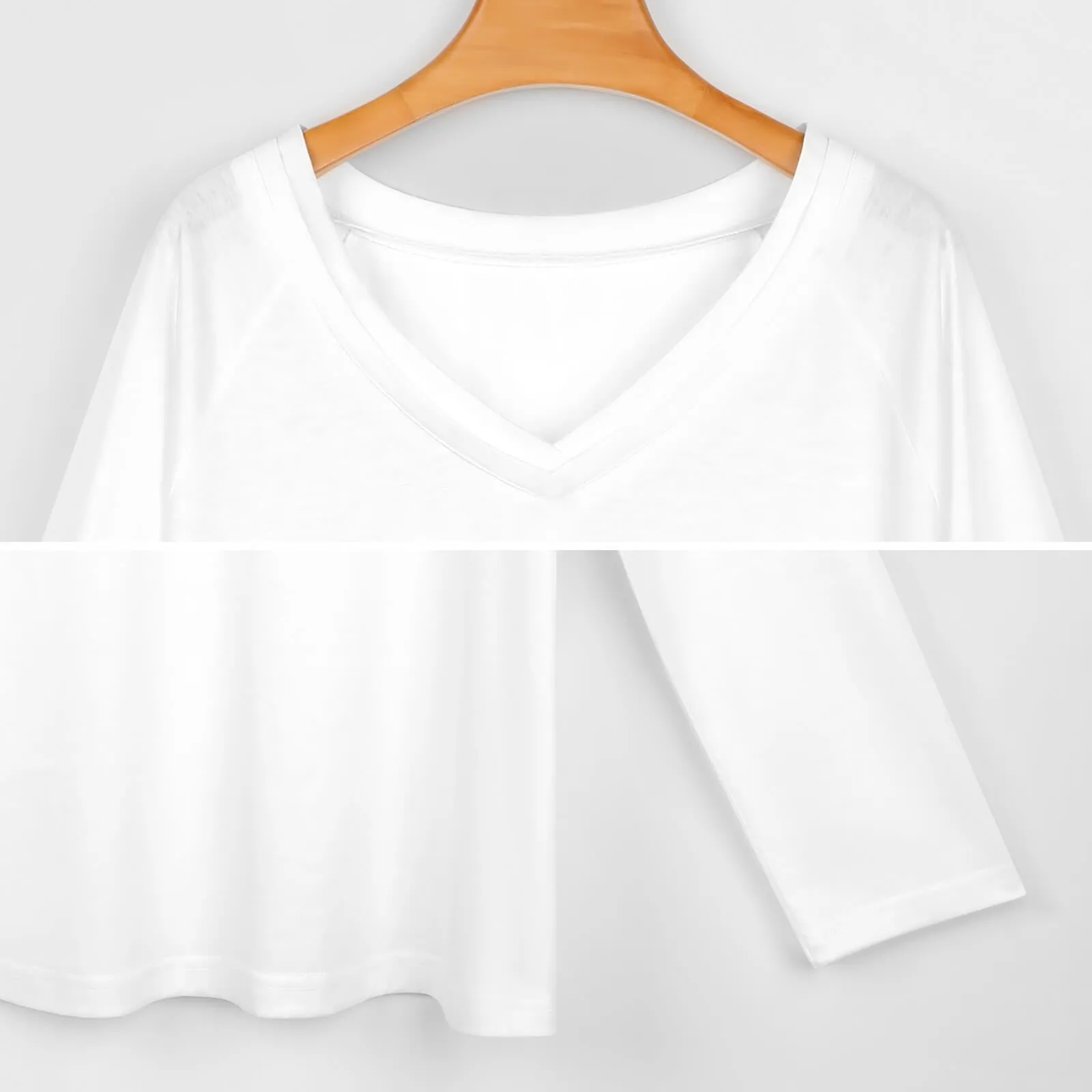 Up Favorites Long Sleeve Loose V-Neck Tee