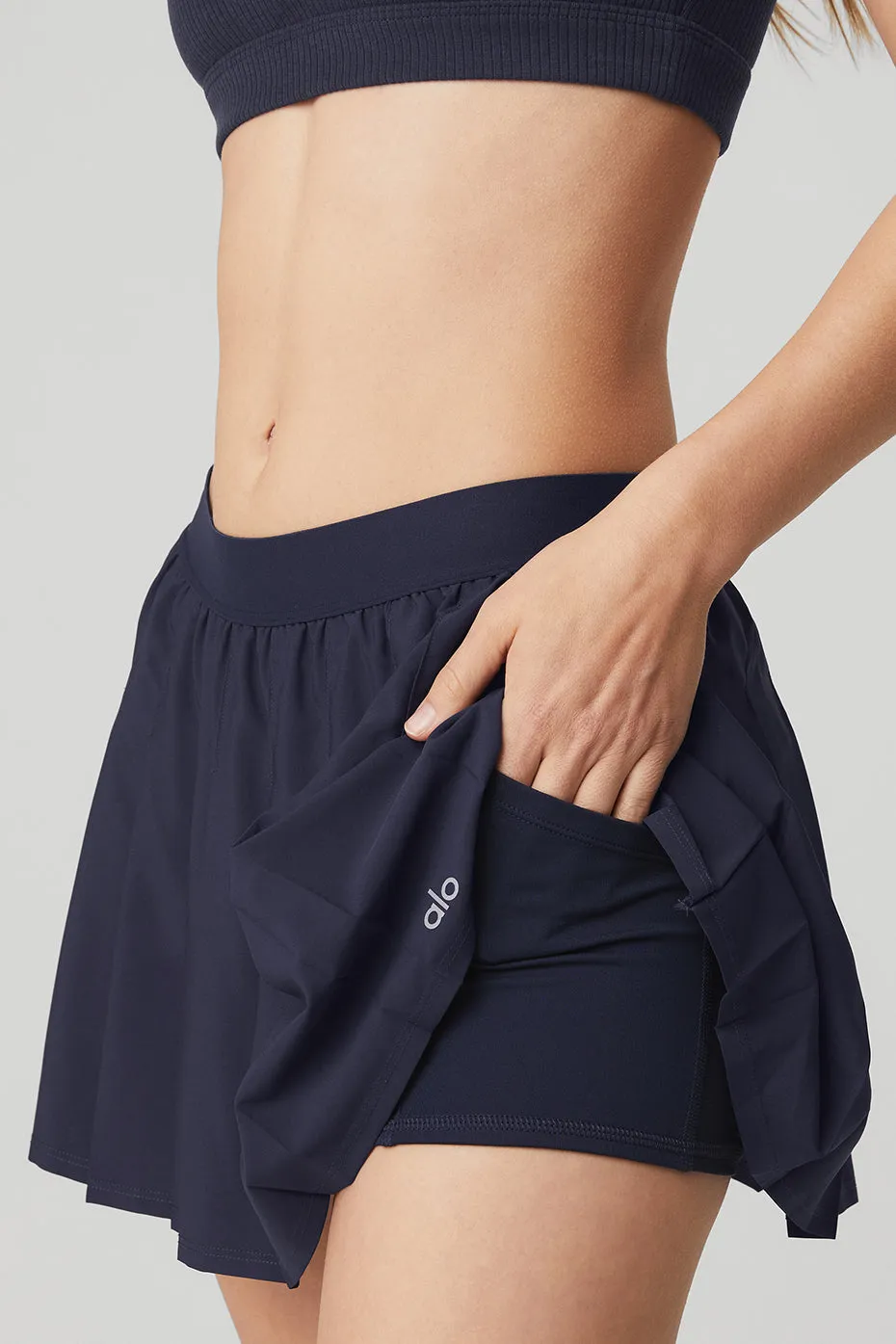 Varsity Tennis Skirt - True Navy