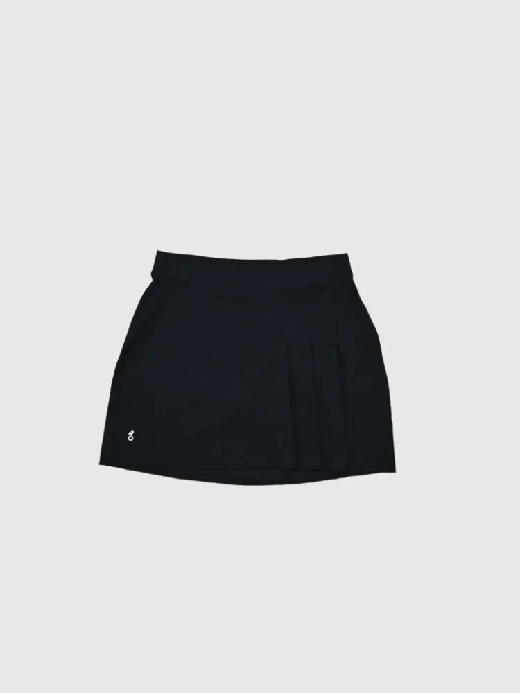 Verve Side-Pleated Skort - Black