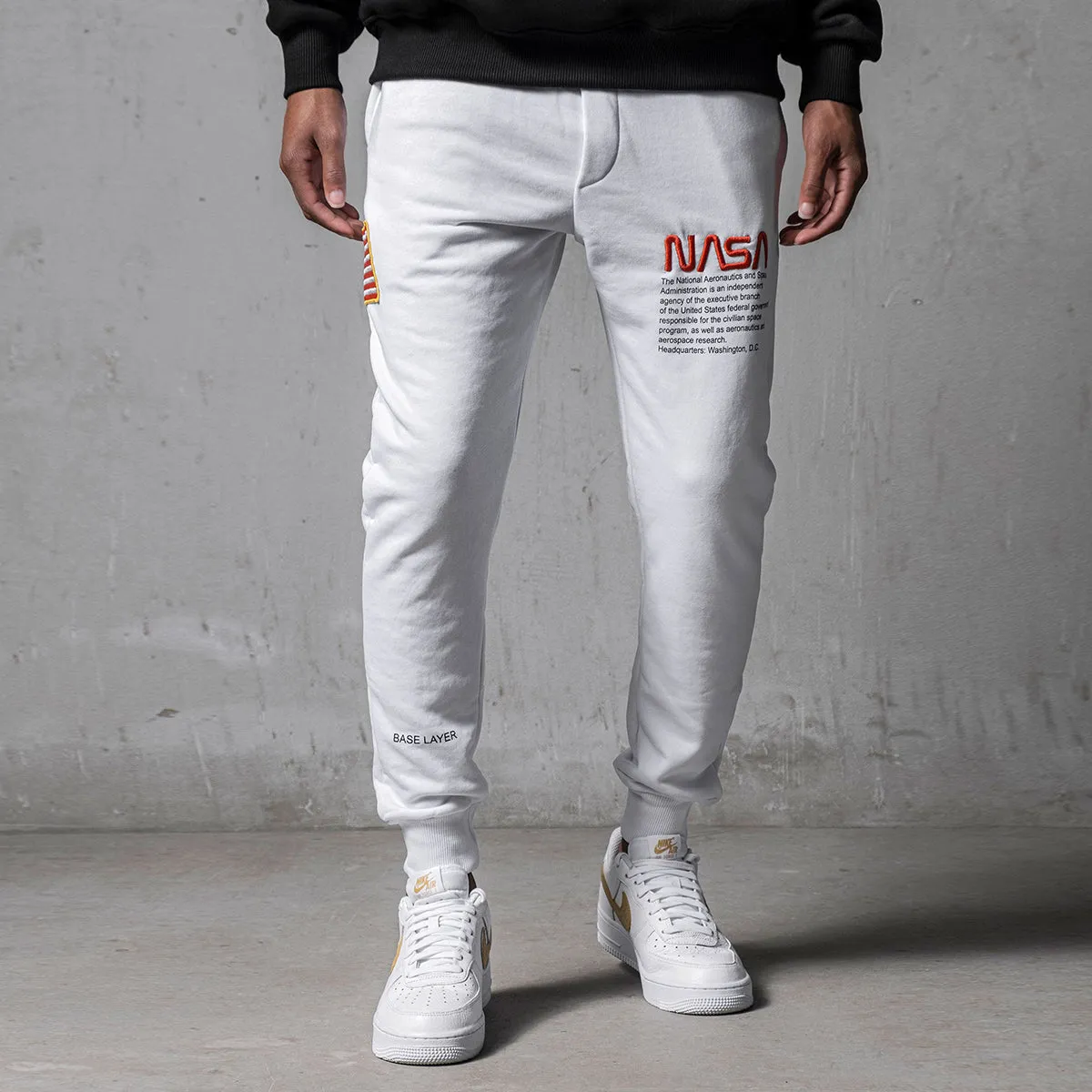 White NASA Sweatpants