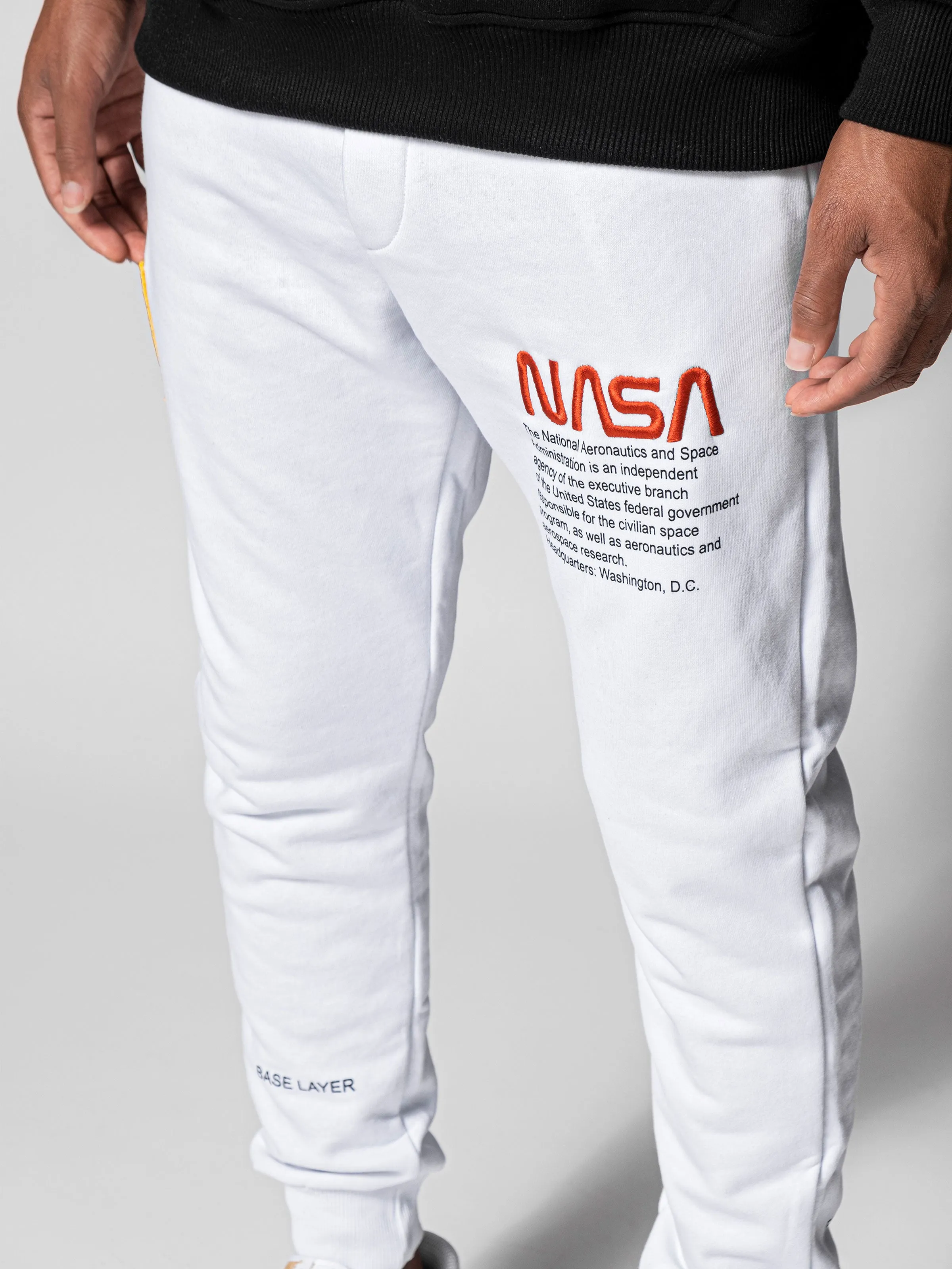 White NASA Sweatpants