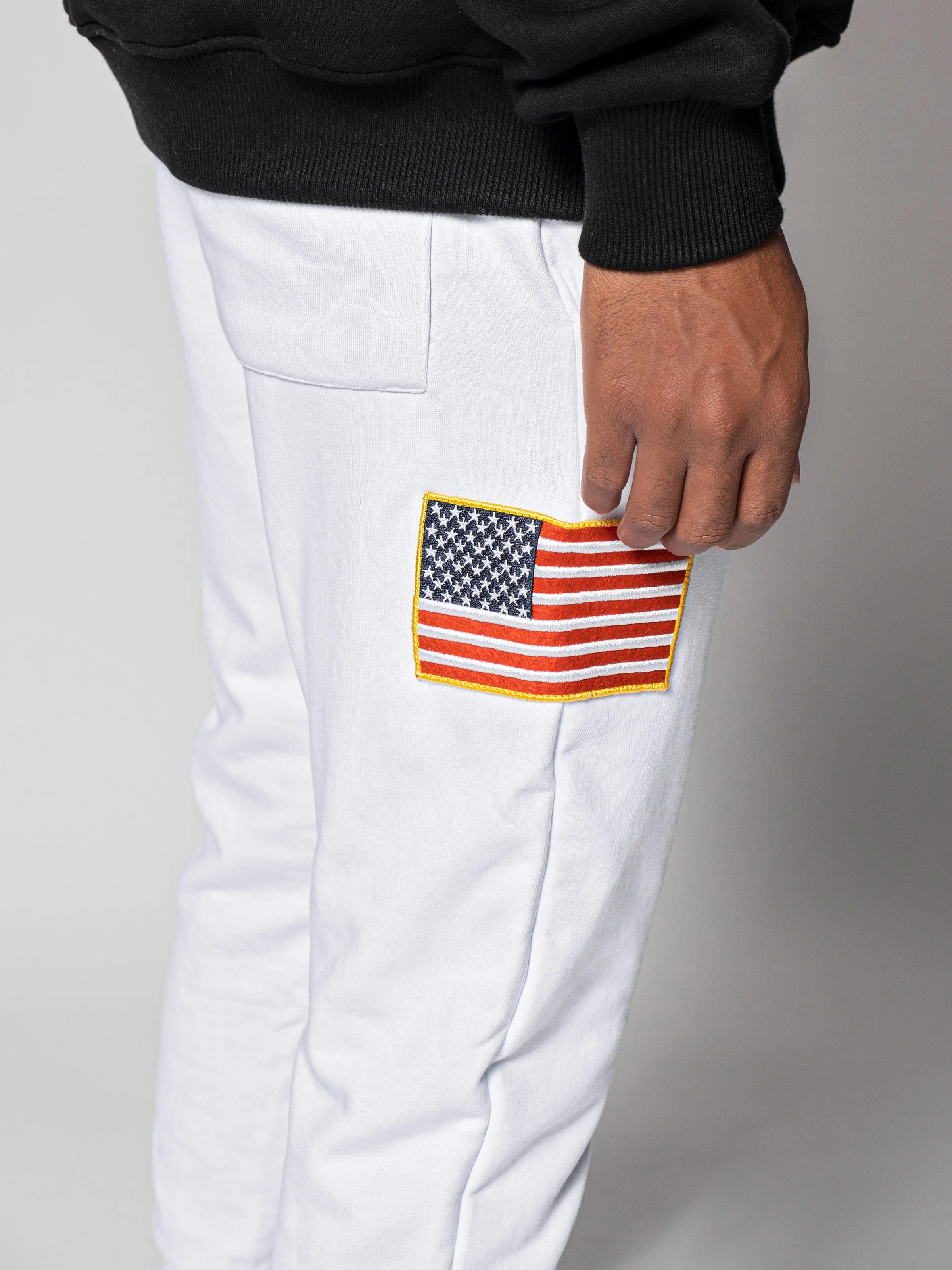 White NASA Sweatpants