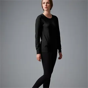 Wild South - CASHMERE COTTON CREW KNIT in Black