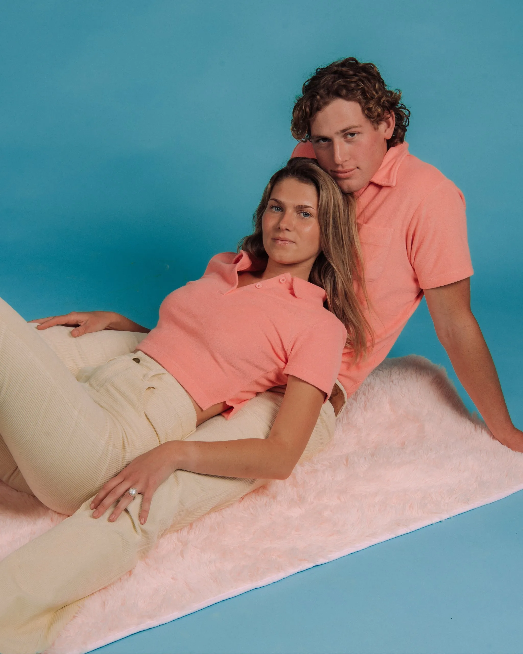 Women's Terry Polo (Watermelon)