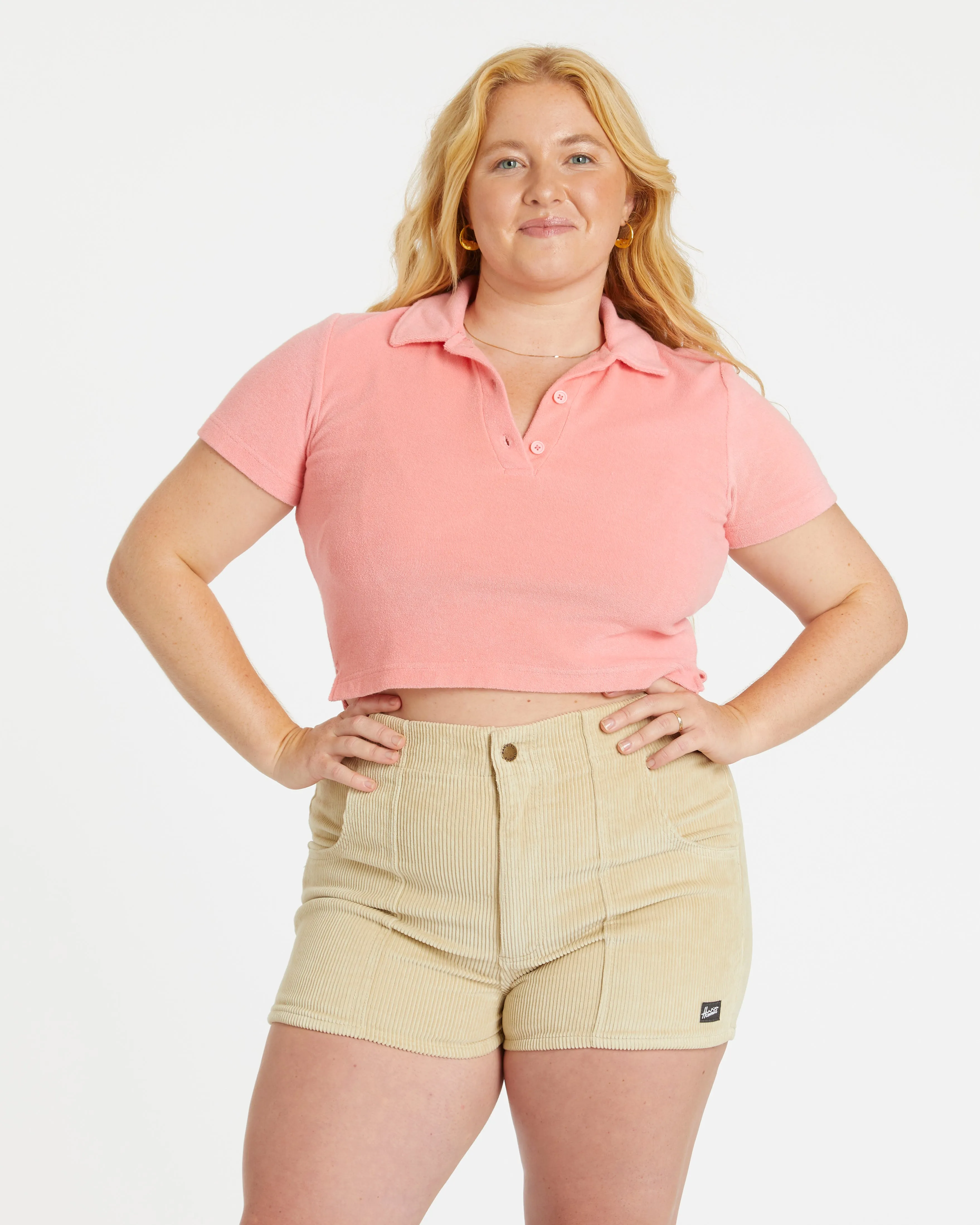 Women's Terry Polo (Watermelon)