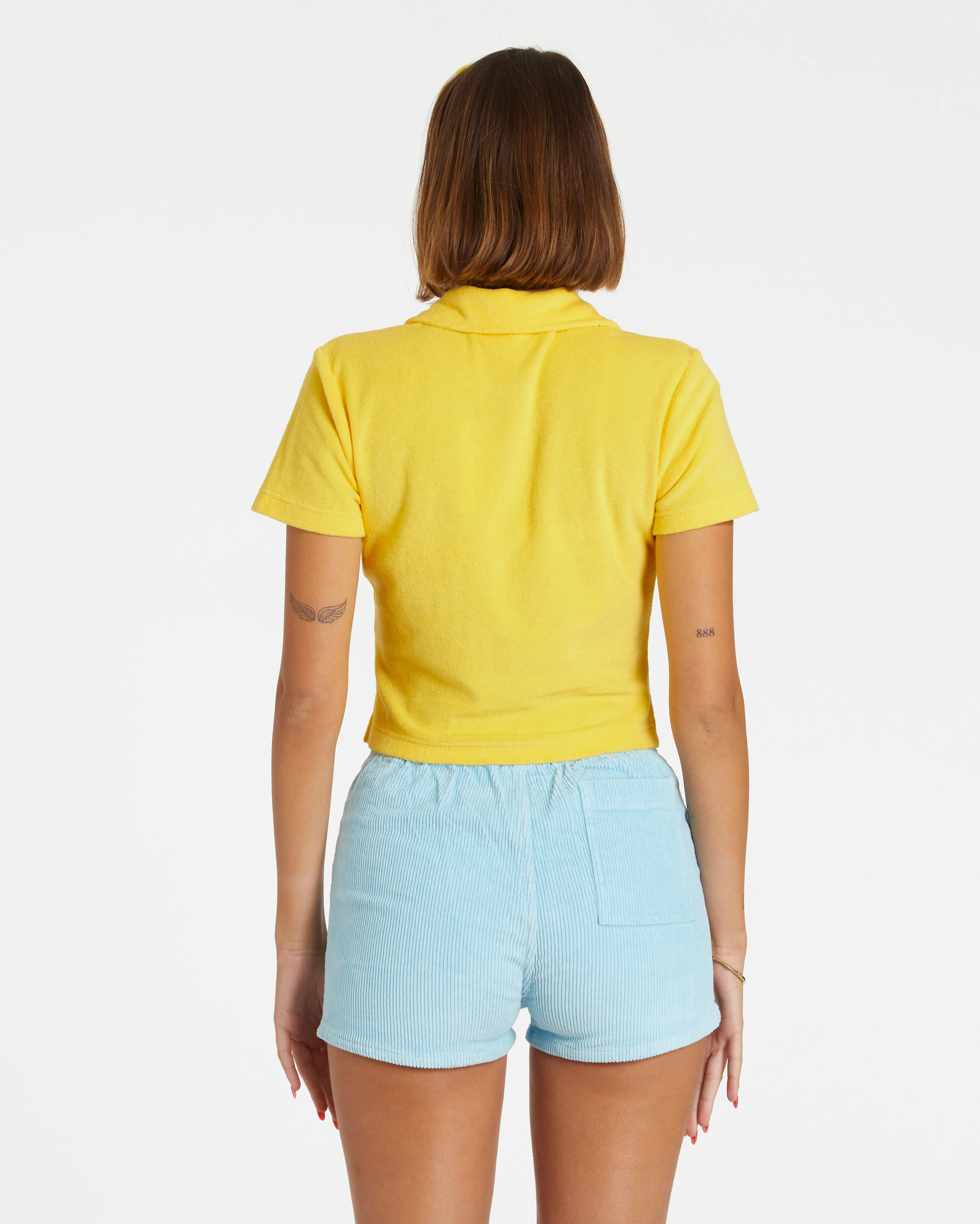 Women's Terry Polo (Yellow)