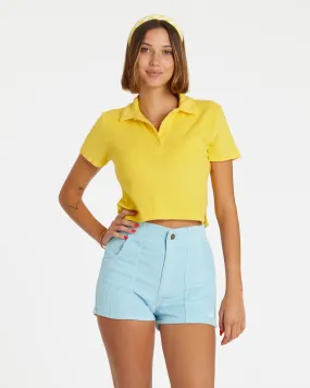 Women's Terry Polo (Yellow)