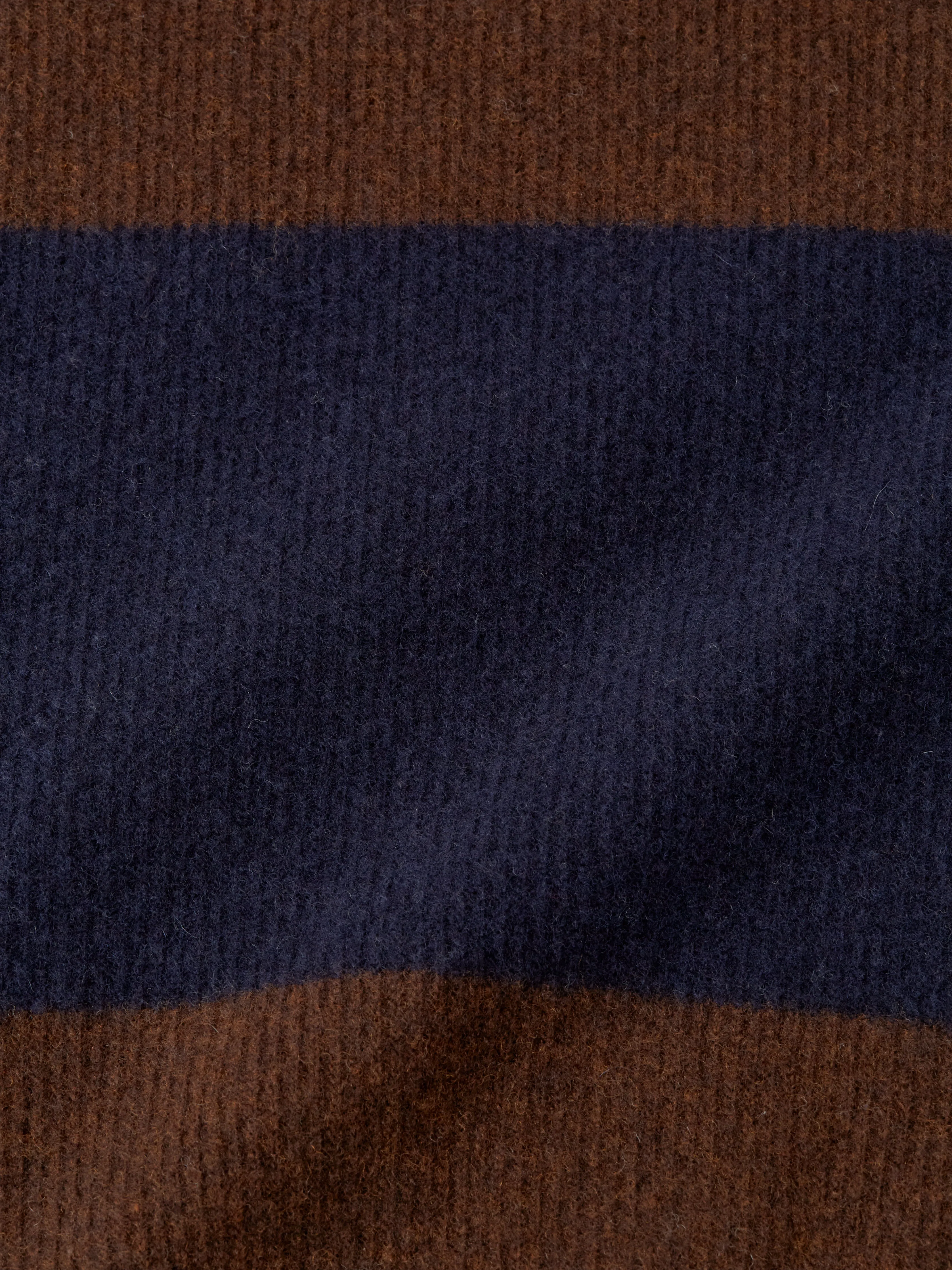 Wren Knitted Polo Shirt Paxton Navy/Brown